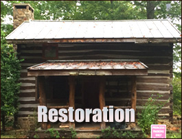 Historic Log Cabin Restoration  Green Mountain, North Carolina